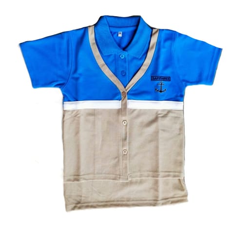 Sishya girls sapphires t-shirt with overcoat