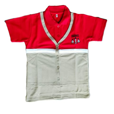 Sishya girls rubies t-shirt with overcoat