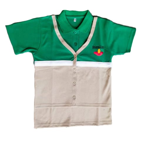 Sishya girls emeralda t-shirt with overcoat