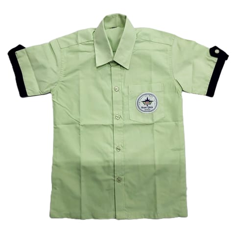 Whitefileds Pista Green Shirt Zee School